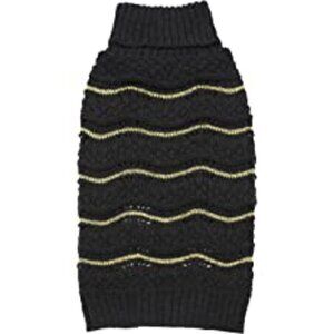 Kyeese Gold Thread Weave Patten Dog Sweater Size XL NWT